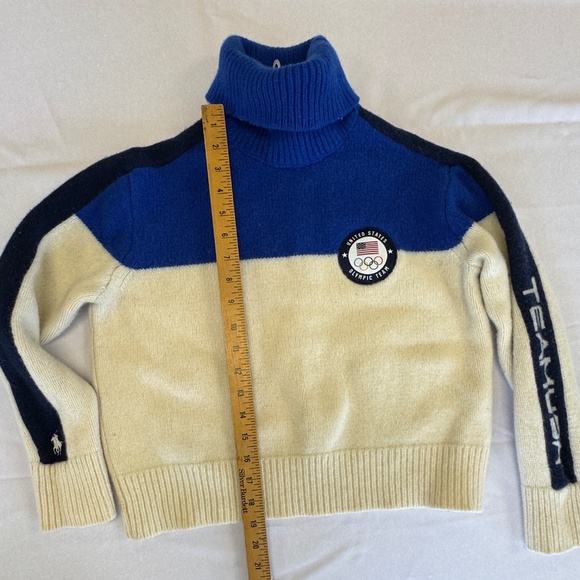 Polo Ralph Lauren Women's Team USA Wool Turtleneck Sweater 2022 Size S - Picture 10 of 12